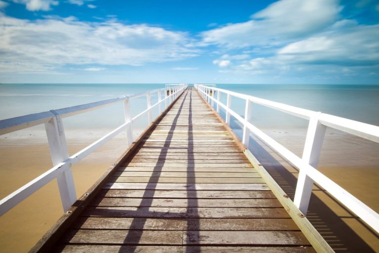 pier, jetty, ocean